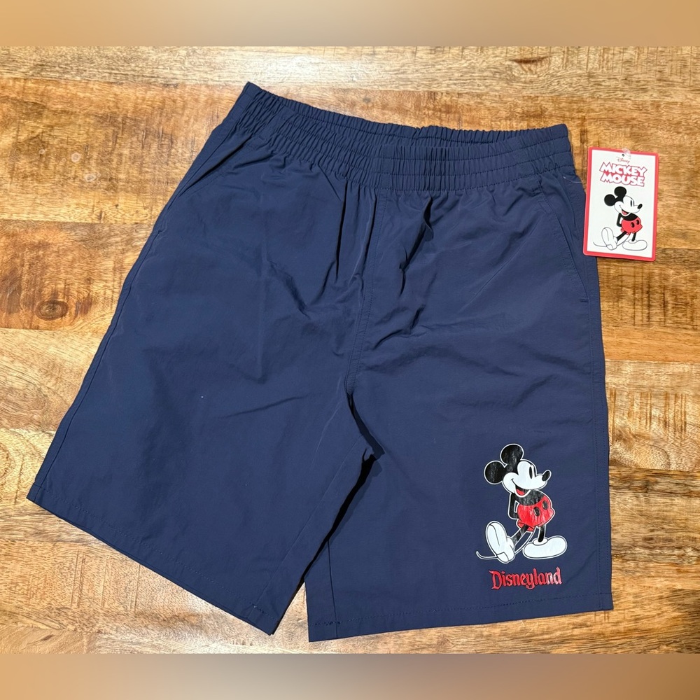 Disneyland Blue Mickey Mouse Shorts Size 9/10 Boys NWT